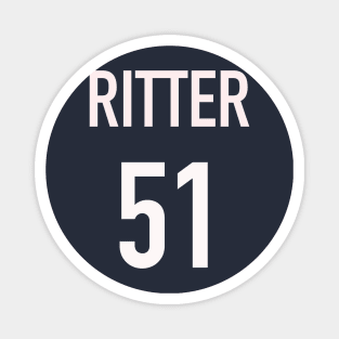 Ritter Jersey (White Text) Magnet